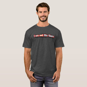 I Am Not Like Them" Glitch Text Tee