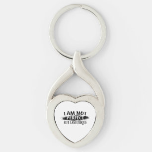 I am not perfect, but I am unique Key Ring