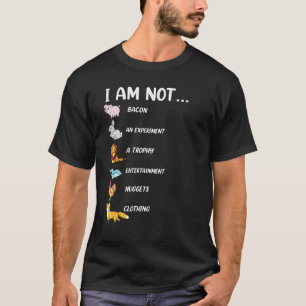 I Am Not Pork Rabbit Lion Dolphin Chicken Fox Ve T-Shirt