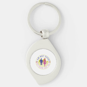 I am not short but you're just tall key ring