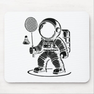 I Am Not Short I Am A Badminton Player Racket Shut Mouse Mat