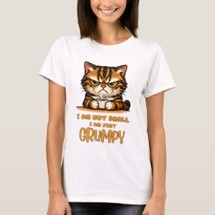 I Am Not Small - Funny Grumpy Cute Cat Tabby Gift T-Shirt