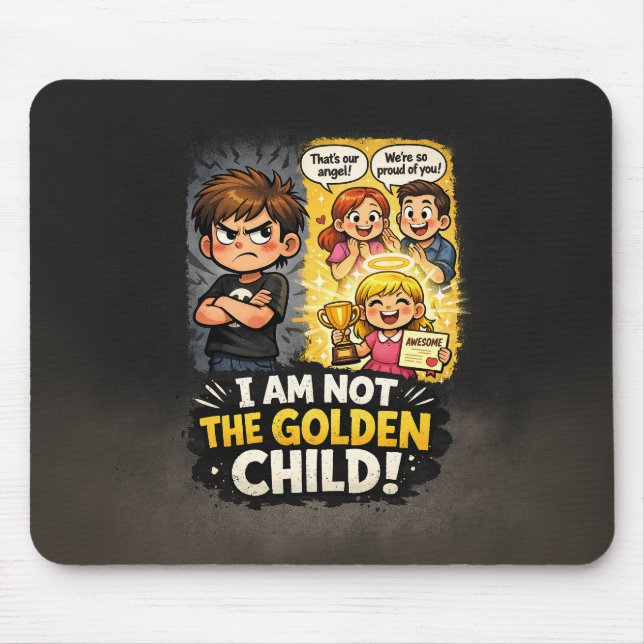 I Am Not The Golden Child Mouse Mat (Front)