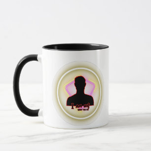 "I Am Not What You See" – Neon Identity Statement Mug