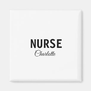 I am nurse medical expert add your name text simpl magnet