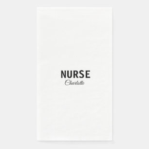 I am nurse medical expert add your name text simpl napkin