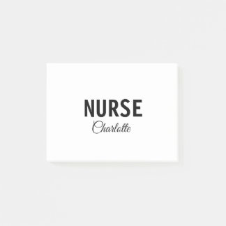 I am nurse medical expert add your name text simpl post-it notes