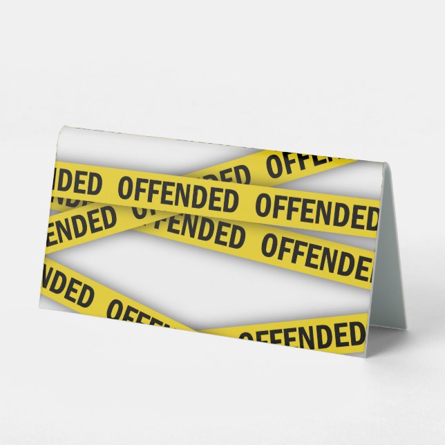 I am offended police tape do not cross (Front)