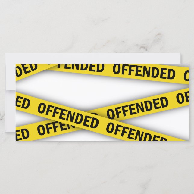 I am offended police tape do not cross (Front)