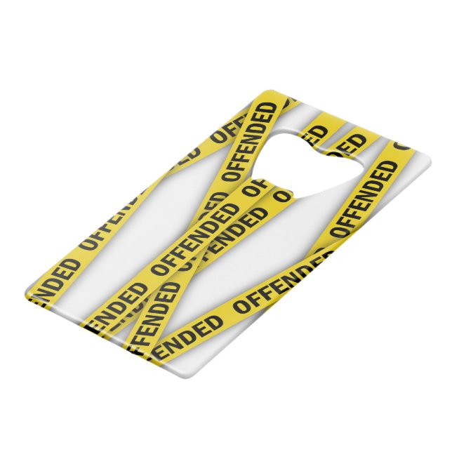 I am offended police tape do not cross (Back Angled)