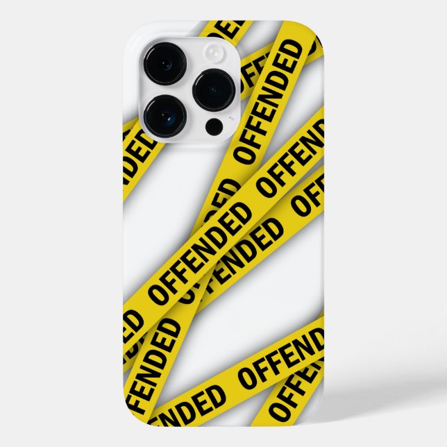 I am offended police tape do not cross Case-Mate iPhone case (Back)