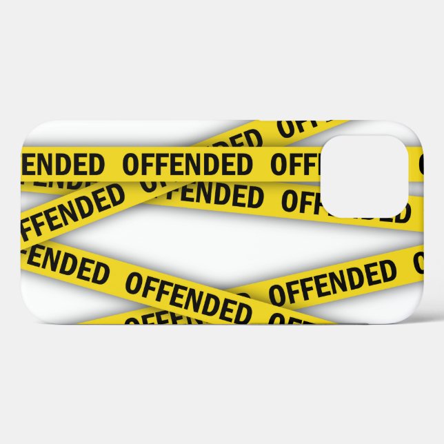 I am offended police tape do not cross Case-Mate iPhone case (Back (Horizontal))