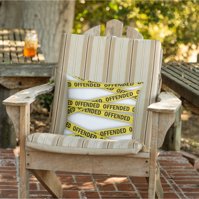 I am offended police tape do not cross cushion (Chair)