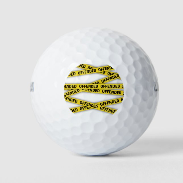 I am offended police tape do not cross golf balls (Front)