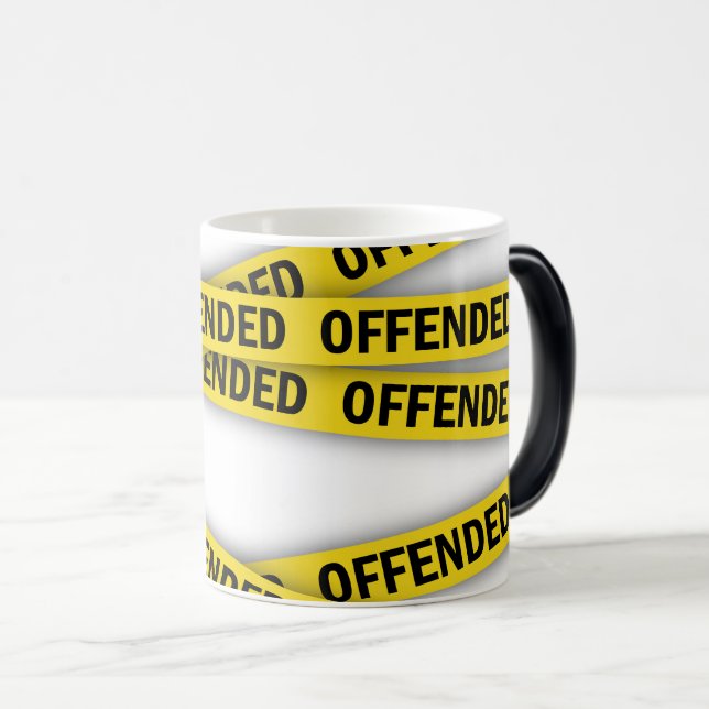 I am offended police tape do not cross magic mug (Front Right)