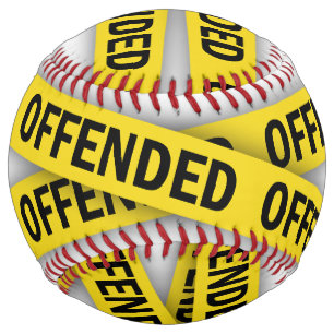 I am offended police tape do not cross softball