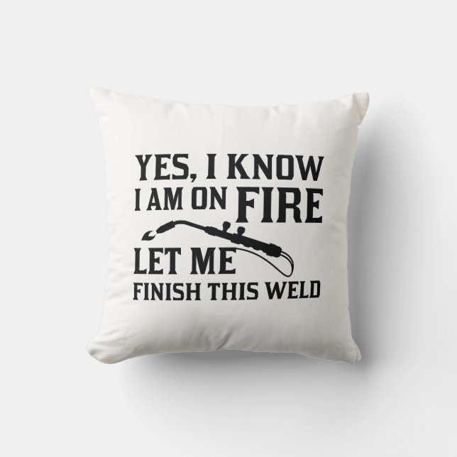 I Am On Fire Cushion (Front)