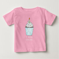 I Am One Baby's First Birthday Cake Cupcake Candle