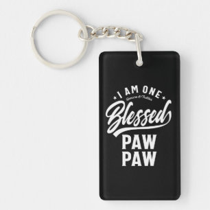 I Am One Blessed Pawpaw T-shirt Gift Key Ring