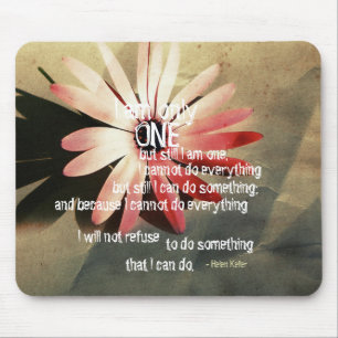 I am One - Flower Art Mousepad