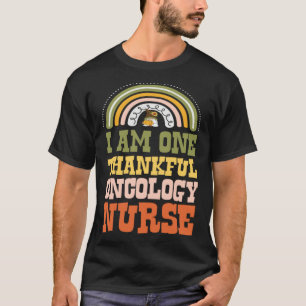 I Am One Thankful Oncology Nurse Bohemian Thanksgi T-Shirt