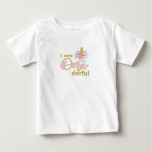 I am onederful kids birthday shirt