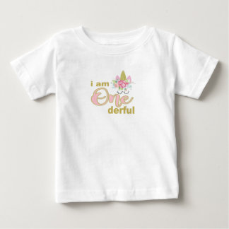 I am onederful kids birthday shirt