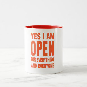 I am open friendship tolerance empathy for all Two-Tone coffee mug
