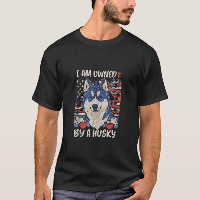 I am owned by a Husky Tank Top (Front)