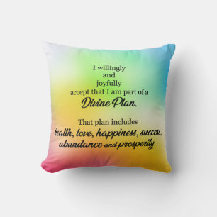 I Am Part of a Divine Plan Throw Pillow