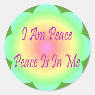 I Am Peace Sticker