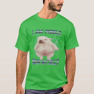 I Am Pibble Wash My Belly Funny Dog Clean My Belly T-Shirt