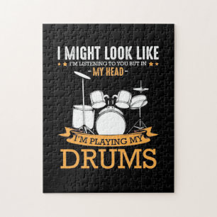 I Am Playing My Drums Jigsaw Puzzle