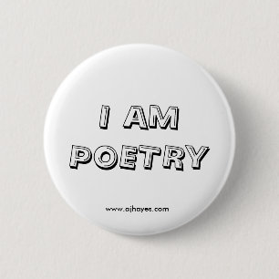 I Am Poetry Button w/Website