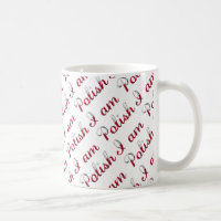 I am Polish Country Pride Typography Pattern