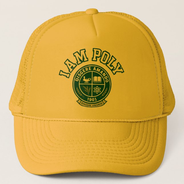 I AM POLY Trucker Hat (Front)