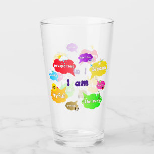 I Am Positive Affirmations Words Self Love Glass