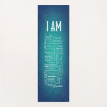I AM POSITIVE AFFIRMATIONS YOGA MAT - 03