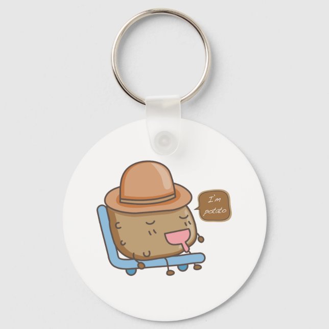 I am Potato Key Ring (Front)