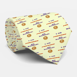 I am Powered by Bagels Tie