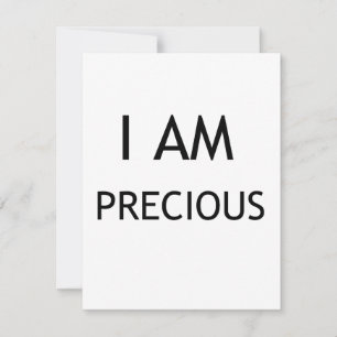 I AM PRECIOUS THANK YOU CARD