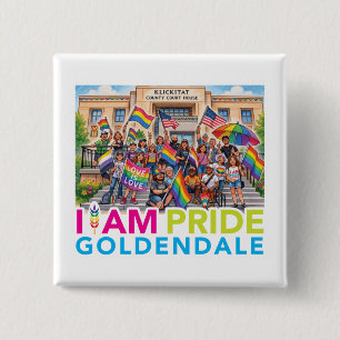 I AM Pride Community 15 Cm Square Badge