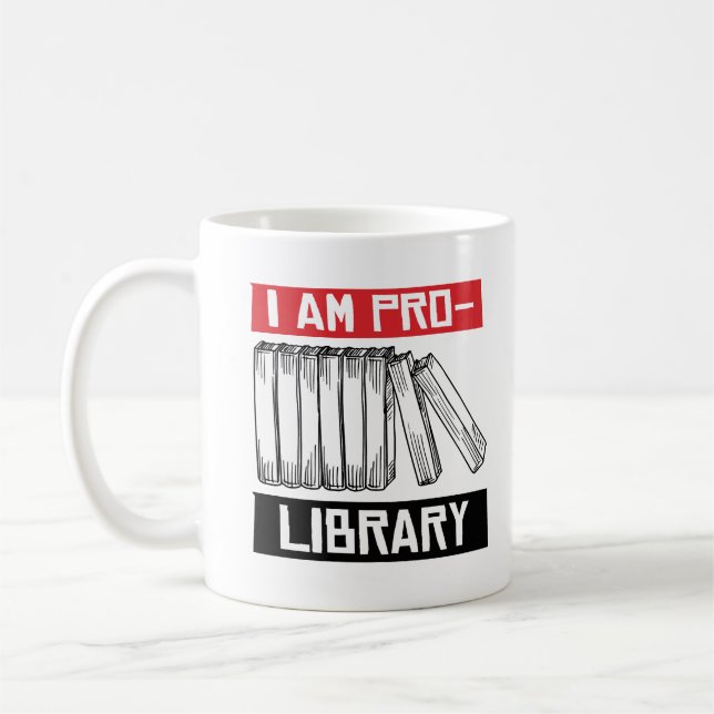 I am pro library coffee mug (Left)