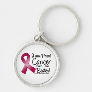 I Am Proof Multiple Myeloma Cancer Can Be Beaten Key Ring