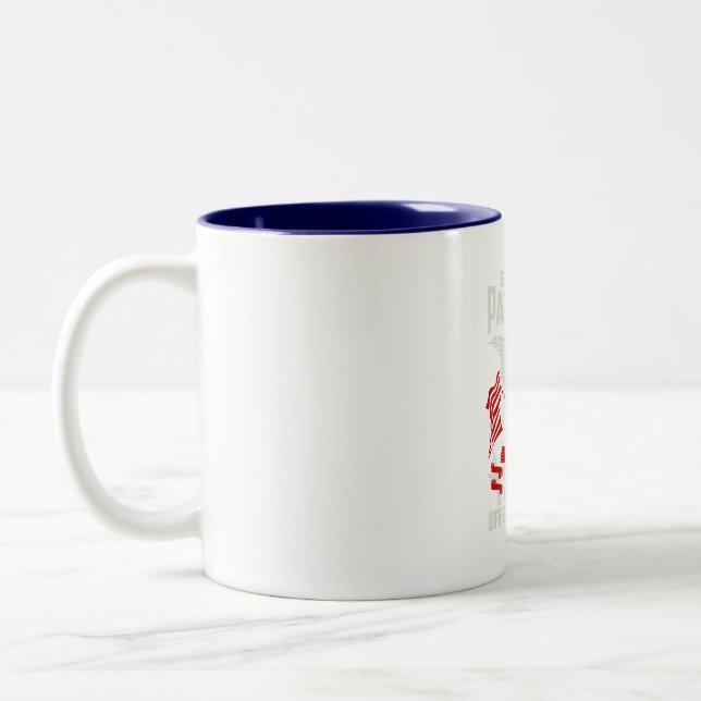 I AM PROUD AMERICAN PATRIOT FREED0M 1776  Two-Tone COFFEE MUG (Left)