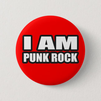 I AM PUNK ROCK guys girls punk music 6 Cm Round Badge