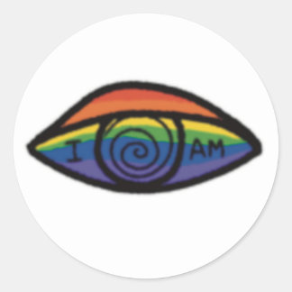 I AM Rainbow Pride  Classic Round Sticker