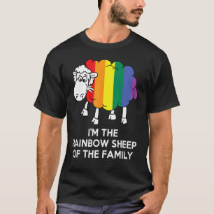 I Am Rainbow Sheep Of My Family  Lgbt Gay Lesbian  T-Shirt