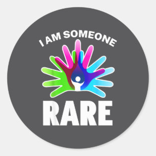 I Am Rare Disease Awareness Shirt - Rare Disease D Classic Round Sticker
