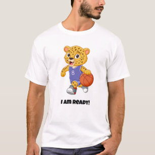 I am Ready! Funny Cat/Basketball T-Shirt
